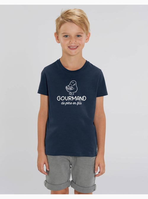 Tshirt Enfant GOURMAND DE PERE EN FILS - Kiabi