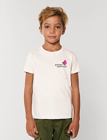 Tshirt Enfant GOURMAND DE PERE EN FILS COEUR
