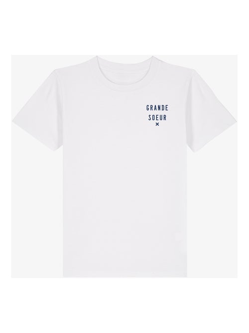Tshirt Enfant GRANDE SŒUR X CŒUR WAF - Kiabi