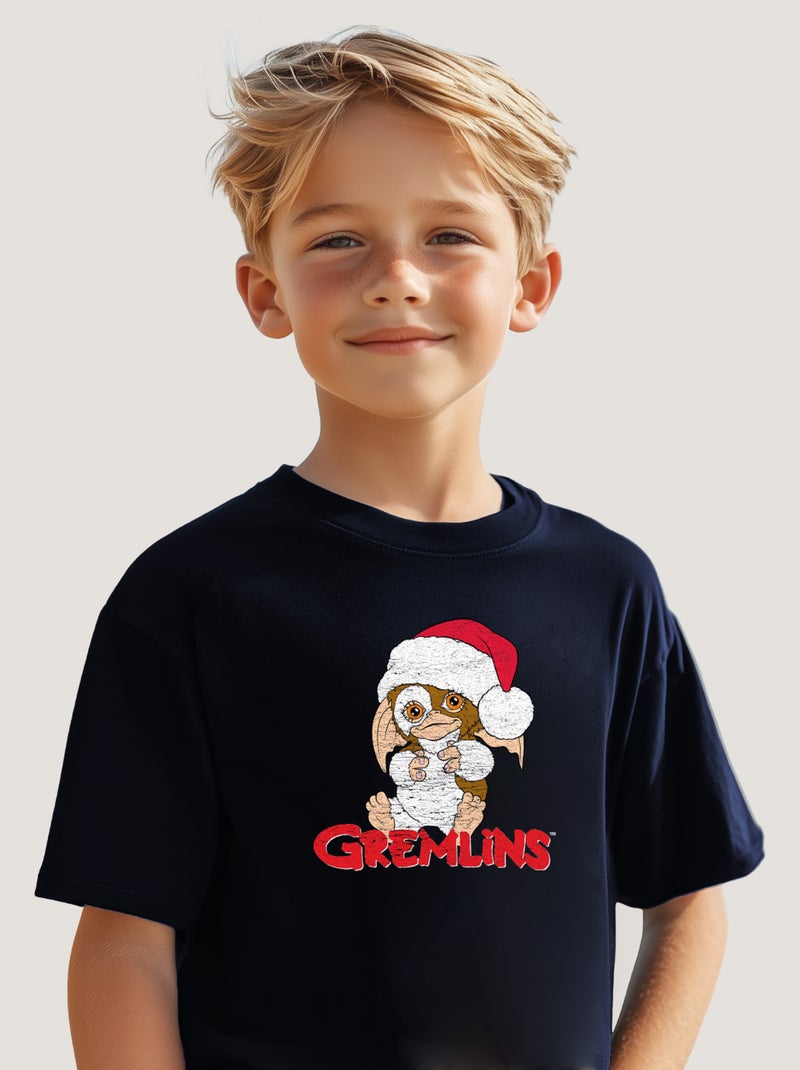 Tshirt Enfant GREMLINS 1 Bleu marine - Kiabi