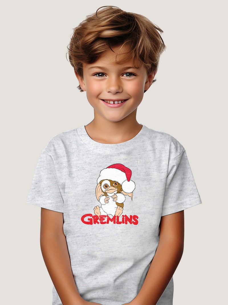 Tshirt Enfant GREMLINS 1 Gris chiné - Kiabi