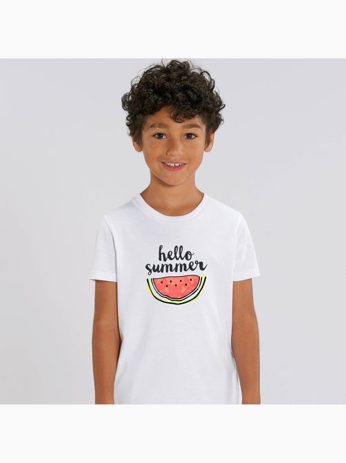 Tshirt Enfant HELLO SUMMER - Kiabi