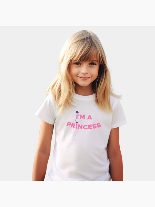 Tshirt Enfant I'AM A PRINCESS - Kiabi