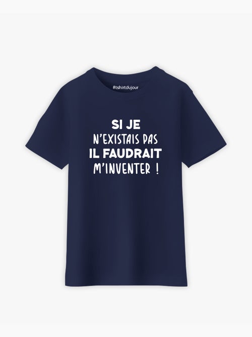Tshirt Enfant IL FAUDRAIT M'INVENTER - Kiabi Tshirt Enfant IL FAUDRAIT M'INVENTER - Kiabi