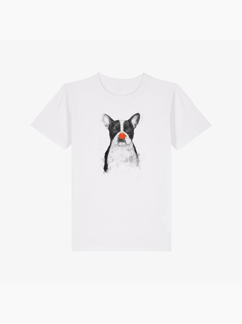 Tshirt Enfant I'M NOT YOUR CLOWN Blanc - Kiabi
