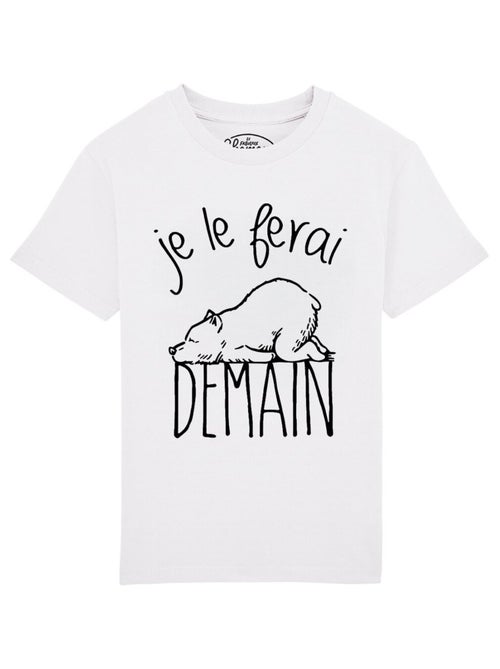Tshirt Enfant JE LE FERAI DEMAIN - Kiabi