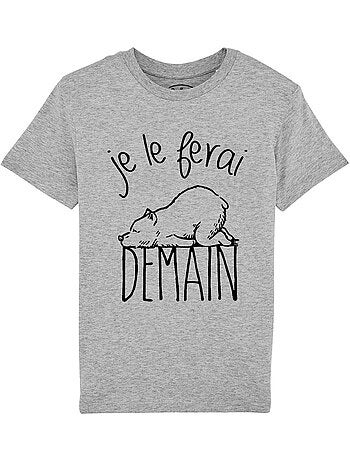 Tshirt Enfant JE LE FERAI DEMAIN