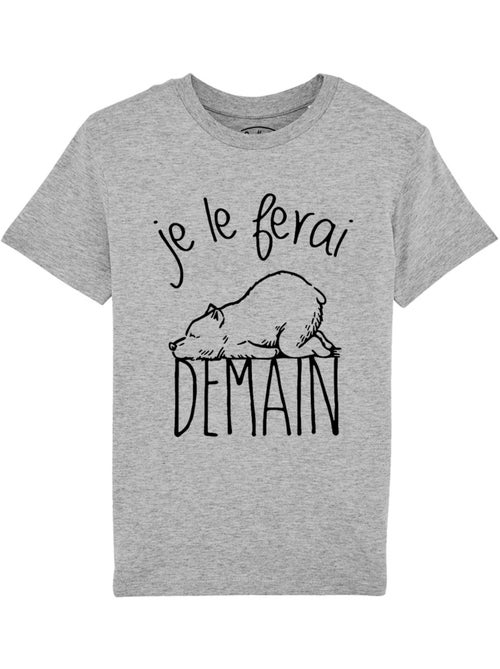 Tshirt Enfant JE LE FERAI DEMAIN - Kiabi Tshirt Enfant JE LE FERAI DEMAIN - Kiabi