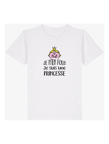Tshirt Enfant JE M EN FOUS JE SUIS UNE PRINCESSE