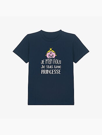 Tshirt Enfant JE M EN FOUS JE SUIS UNE PRINCESSE