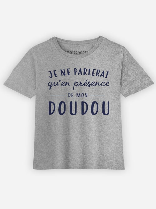 Tshirt Enfant JE NE PARLERAI QU'EN PRESENCE - Kiabi