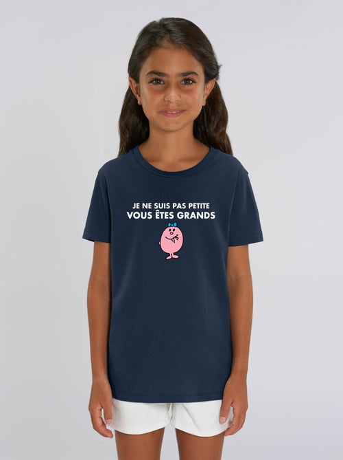 Tshirt Enfant JE NE SUIS PAS PETITE VOUS ETES GRANDS - Kiabi