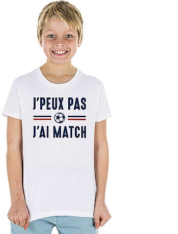 Tshirt Enfant JE PEUX PAS J'AI MATCH