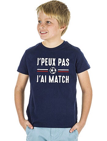 Tshirt Enfant JE PEUX PAS J'AI MATCH