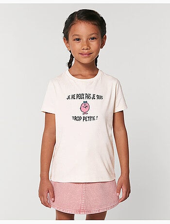 Tshirt Enfant JE PEUX PAS JE SUIS TROP PETITE