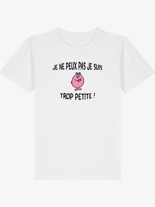 Tshirt Enfant JE PEUX PAS JE SUIS TROP PETITE - Kiabi
