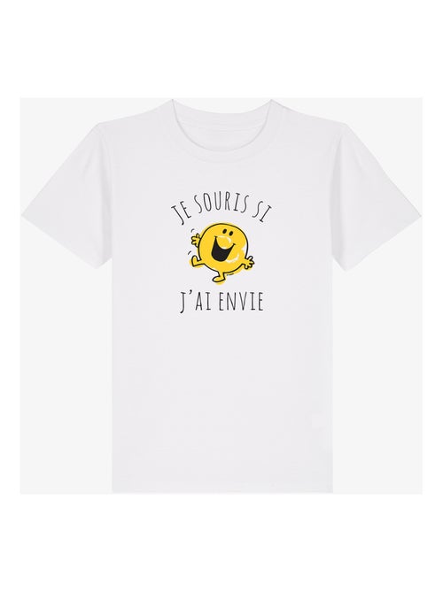 Tshirt Enfant JE SOURIS SI J'AI ENVIE - Kiabi