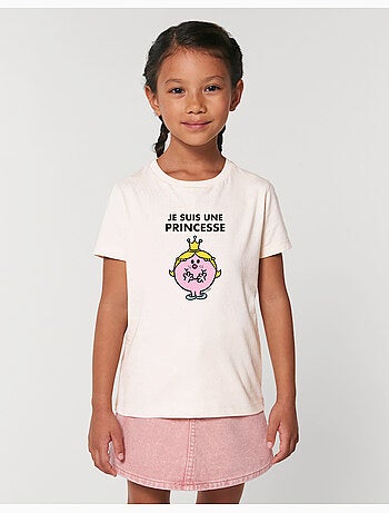 Tshirt Enfant JE SUIS UNE PRINCESSE FACE