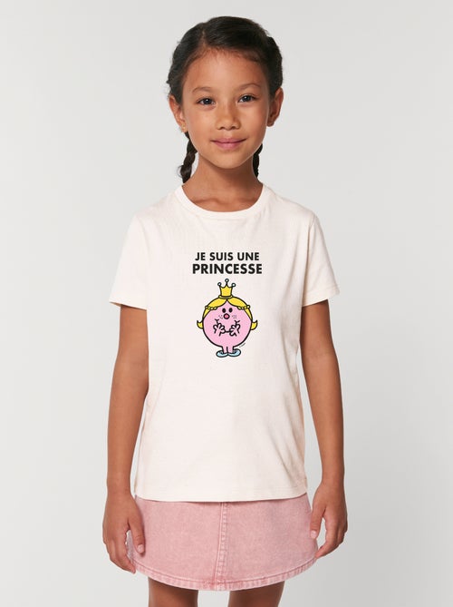Tshirt Enfant JE SUIS UNE PRINCESSE FACE - Kiabi
