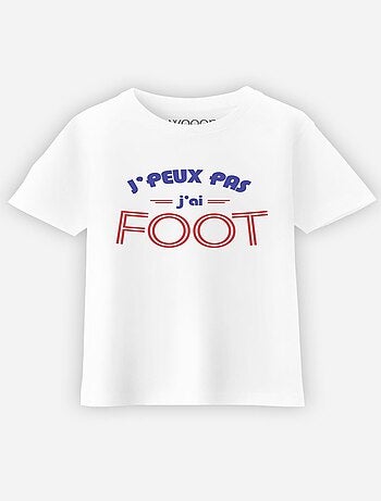 Tshirt Enfant J'PEUX PAS J'AI FOOT