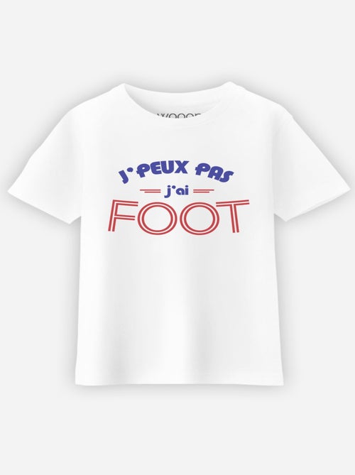 Tshirt Enfant J'PEUX PAS J'AI FOOT - Kiabi