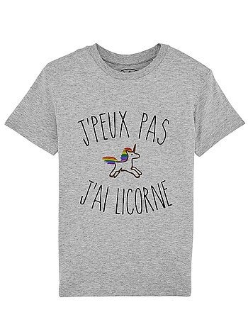 Tshirt Enfant J'PEUX PAS J'AI LICORNE