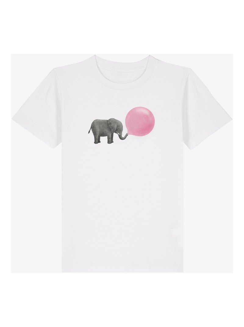 Tshirt Enfant JUMBO BUBBLE GUM Blanc - Kiabi