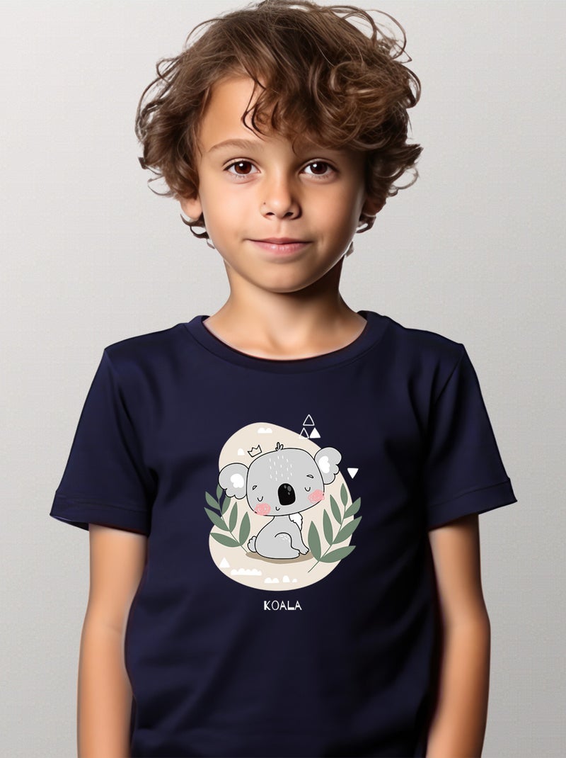 Tshirt Enfant JUNGLE KOALA Bleu marine - Kiabi