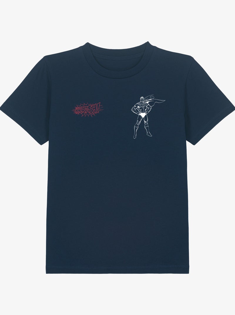 Tshirt Enfant KKRASH SUPERMAN Bleu marine - Kiabi