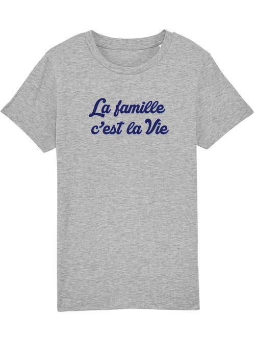 Tshirt Enfant LA FAMILLE C'EST LA VIE - Kiabi