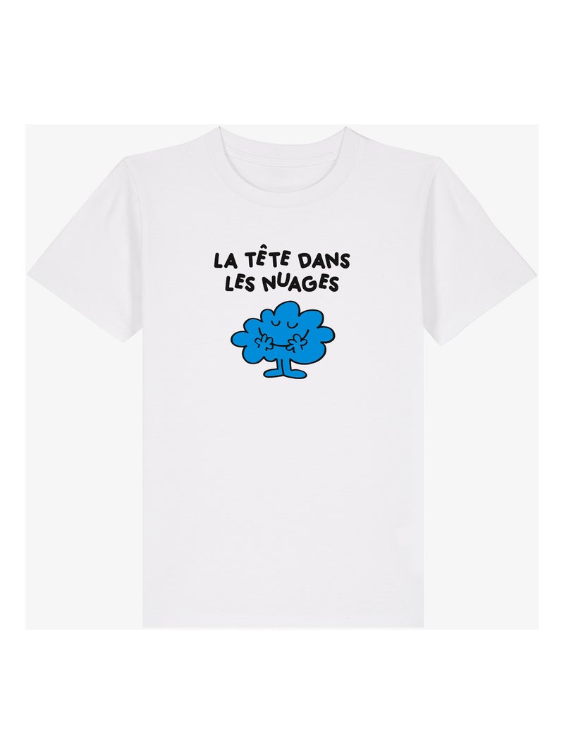 Tshirt Enfant LA TETE DANS LES NUAGES 2 Blanc - Kiabi