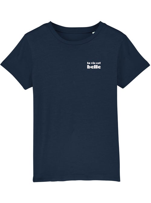 Tshirt Enfant LA VIE EST BELLE CŒUR - Kiabi