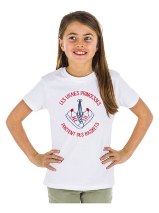 Tshirt Enfant LES VRAIES PRINCESSES PORTENT DES BASKETS