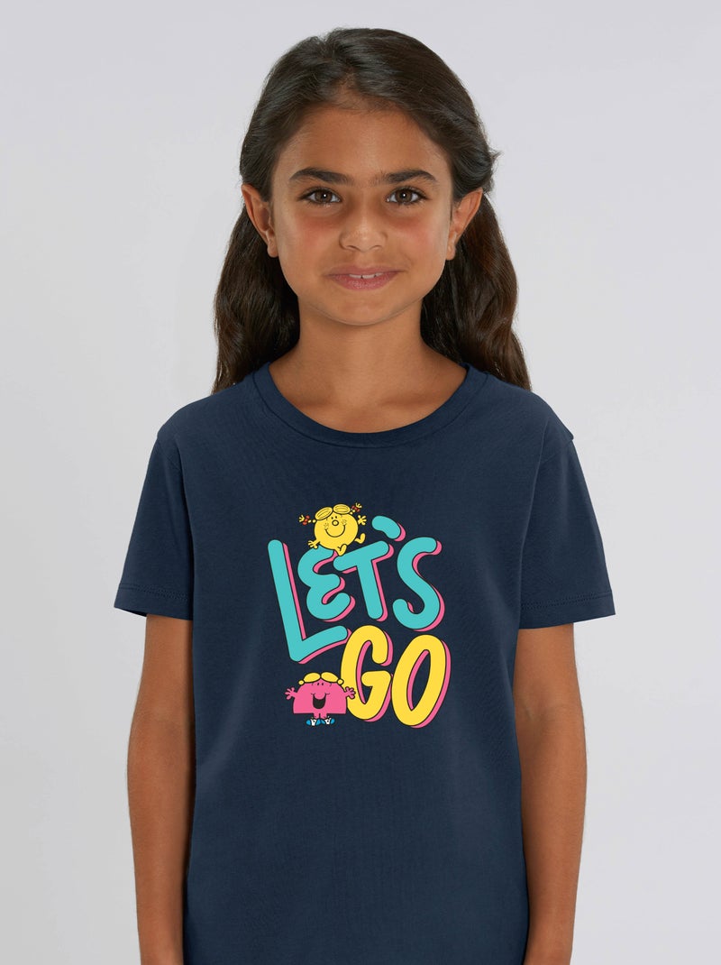 Tshirt Enfant LETS GO 1 Bleu marine - Kiabi