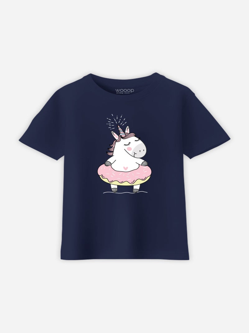 Tshirt Enfant LICORNE BOUEE Bleu marine - Kiabi
