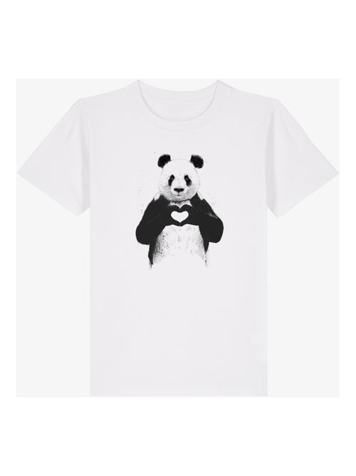 Tshirt Enfant LOVE PANDA - Kiabi