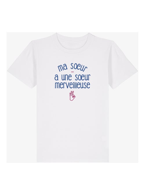 Tshirt Enfant MA SŒUR A UNE SŒUR MERVEILLEUSE - Kiabi
