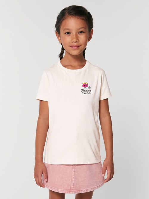 Tshirt Enfant MADAME BAVARDE COEUR - Kiabi