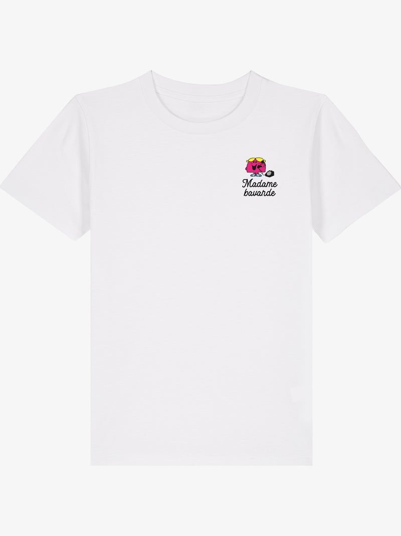 Tshirt Enfant MADAME BAVARDE COEUR Blanc - Kiabi