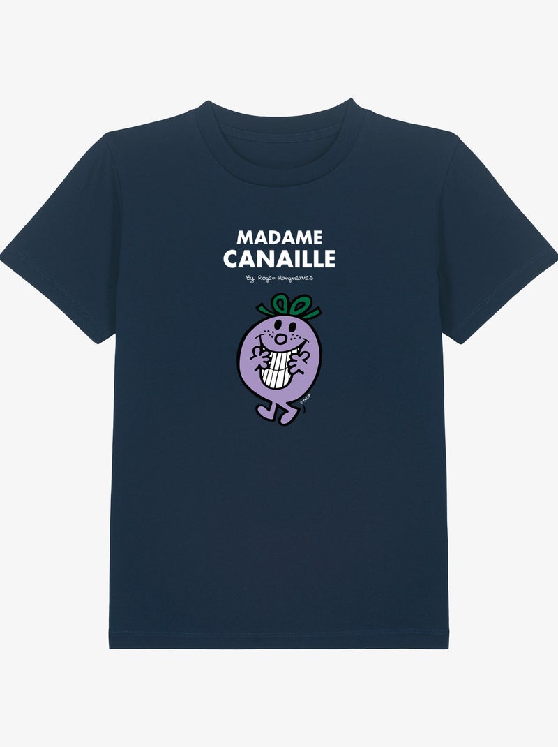Tshirt Enfant MADAME CANAILLE Bleu marine - Kiabi