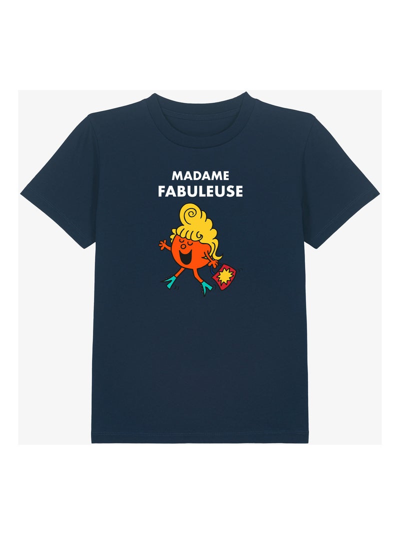Tshirt Enfant MADAME FABULEUSE Bleu marine - Kiabi