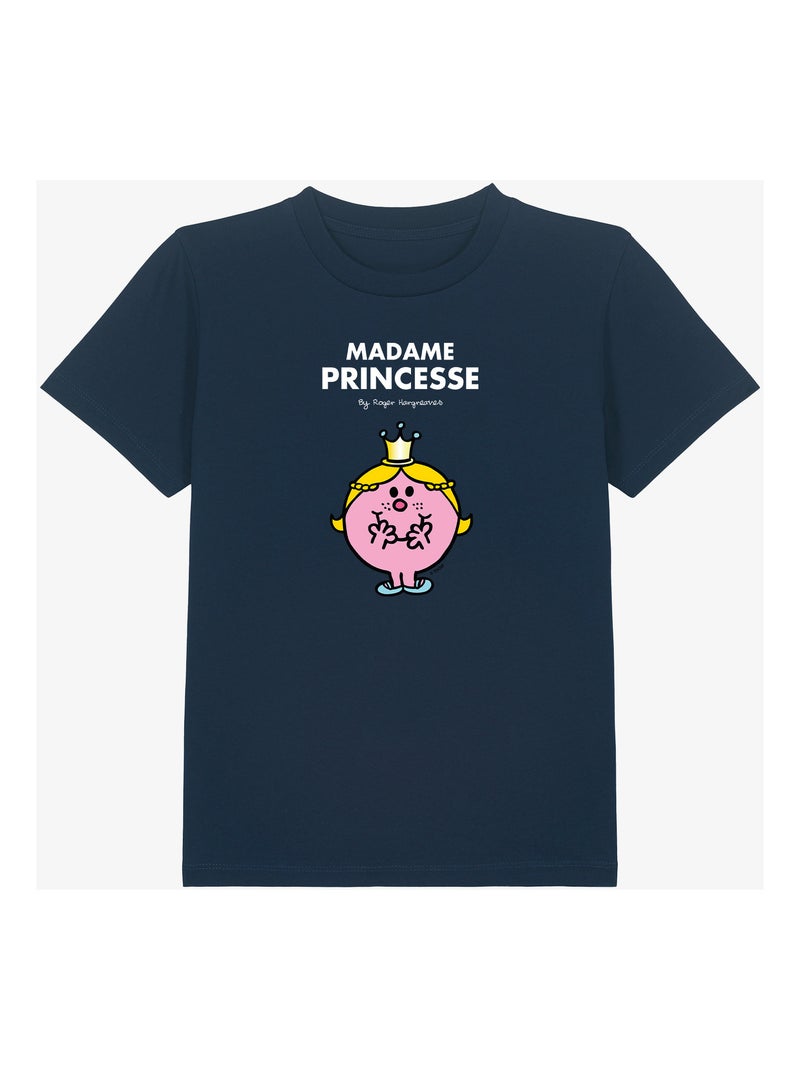 Tshirt Enfant MADAME PRINCESSE Bleu marine - Kiabi