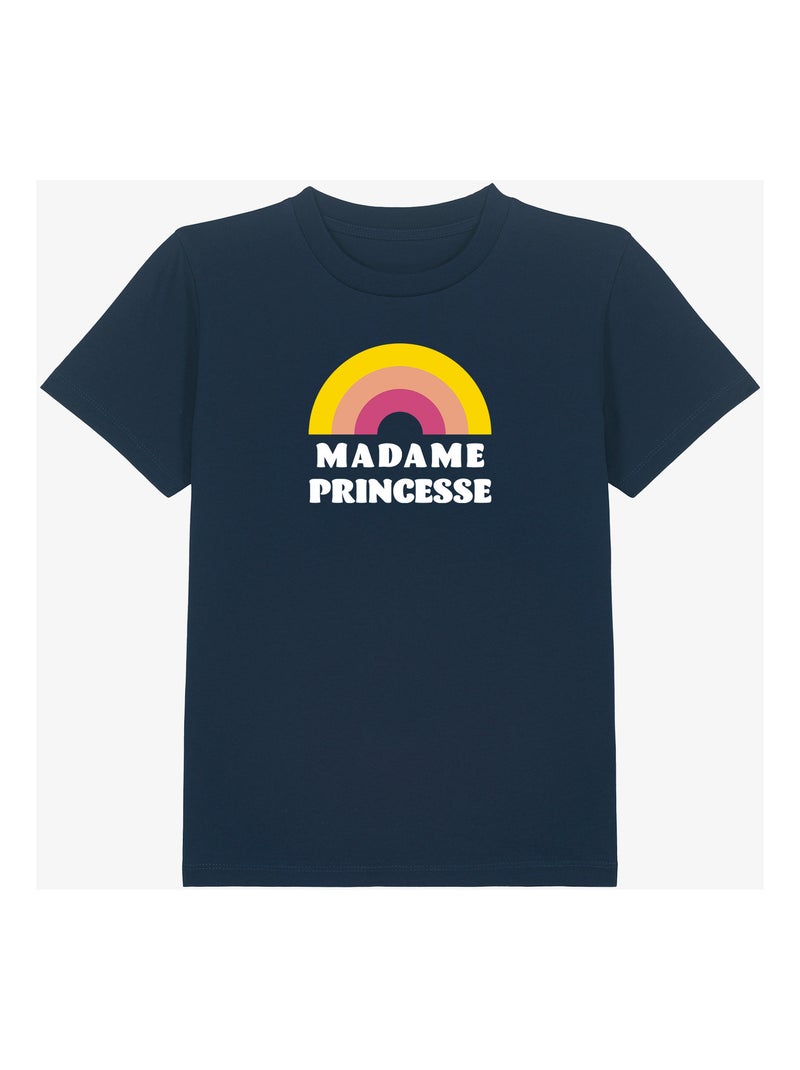 Tshirt Enfant MADAME PRINCESSE WAF Bleu marine - Kiabi