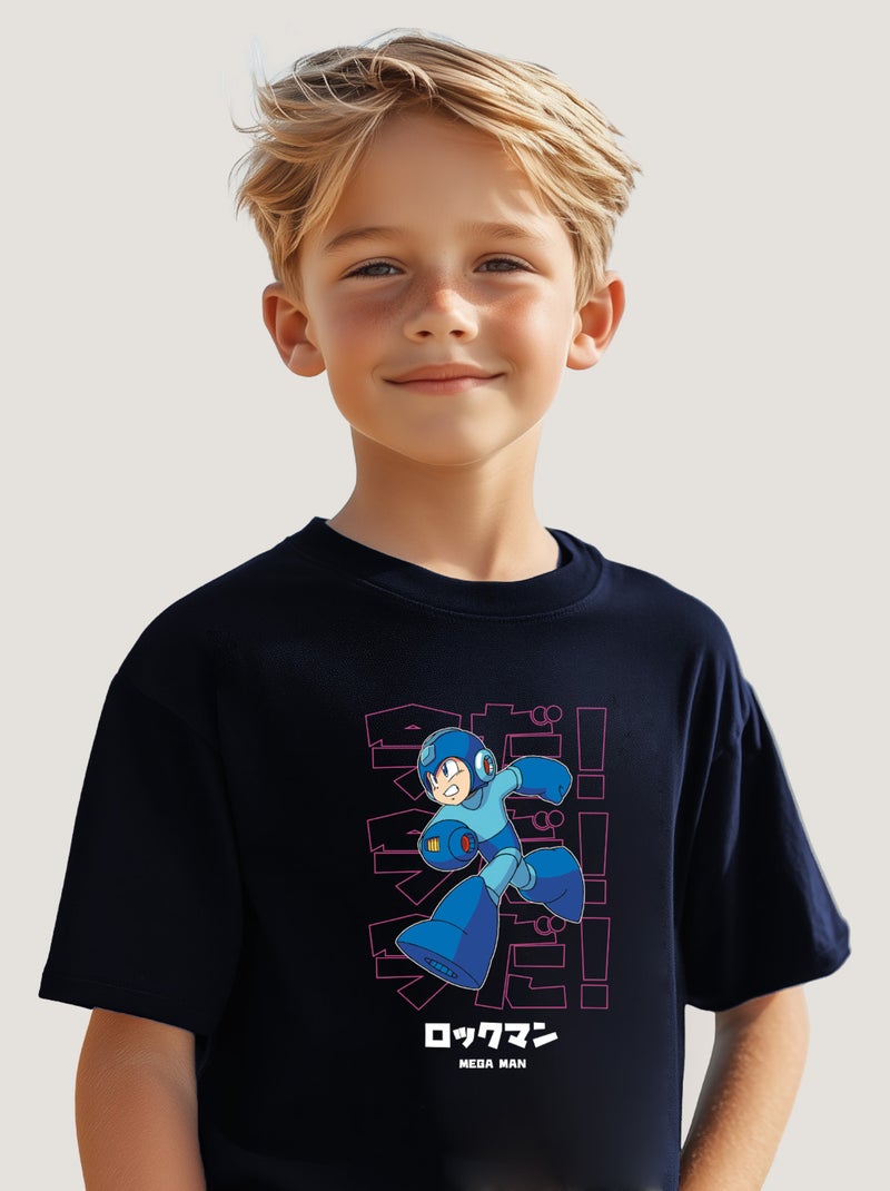 Tshirt Enfant MEGAMAN 5 Bleu marine - Kiabi