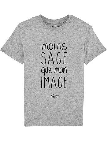 Tshirt Enfant MOINS SAGE QUE MON IMAGE