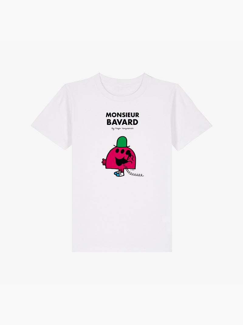 Tshirt Enfant MONSIEUR BAVARD Blanc - Kiabi