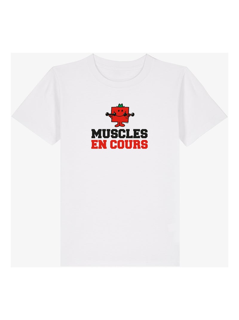 Tshirt Enfant MUSCLES EN COURS Blanc - Kiabi
