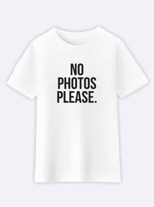 Tshirt Enfant NO PHOTOS PLEASE - Kiabi