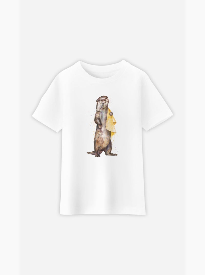 Tshirt Enfant OTTER Blanc - Kiabi