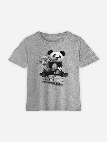 Tshirt Enfant PANDA BICYCLE